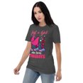 thumbnail image 4 of Girls love Ocean Animals Novelty Fish Lovers T-Shirt (Heather Dark Grey, 2XL), 4 of 7