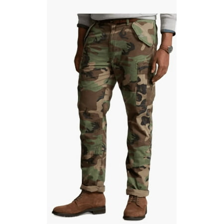 Polo Ralph Lauren Men's Big & Tall Camo Cargo Joggers, 42Bx30