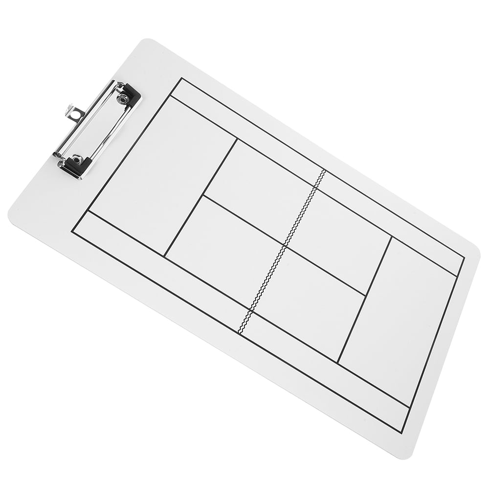 OUNONA White Dry Erase Clipboard for Tennis and Hockey with PVC Material 2 Pieces Reusable