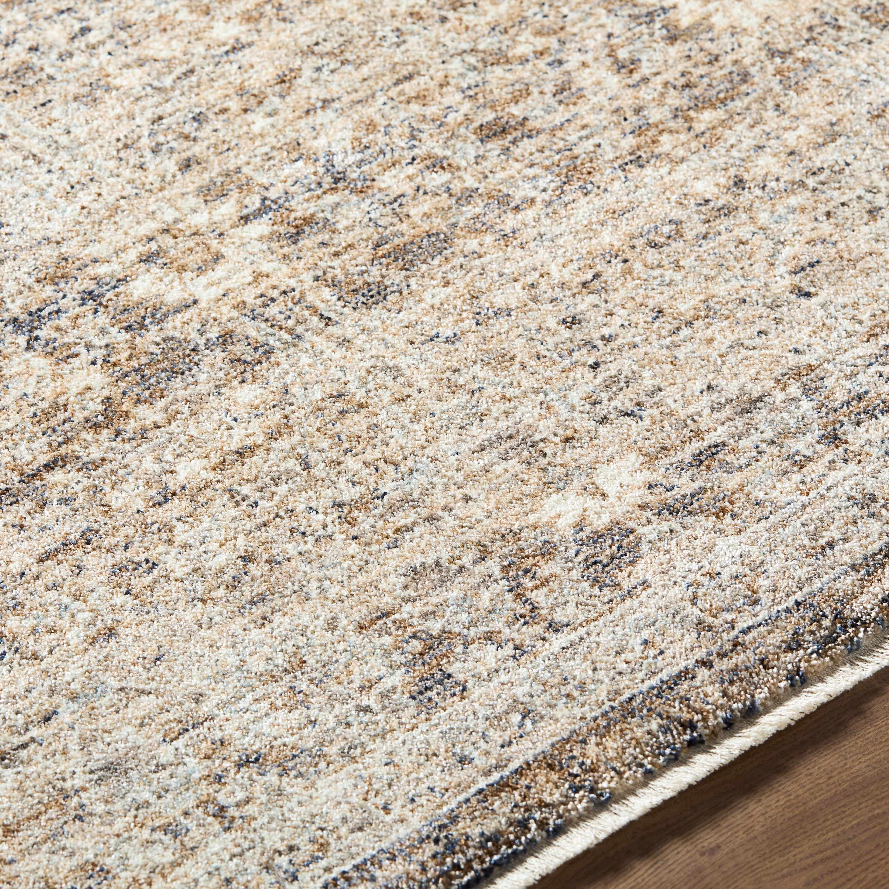 Hauteloom Ammiel Living Room, Bedroom Area Rug - Traditional - Cream, Tan, Gray - 3'11" x 5'7"