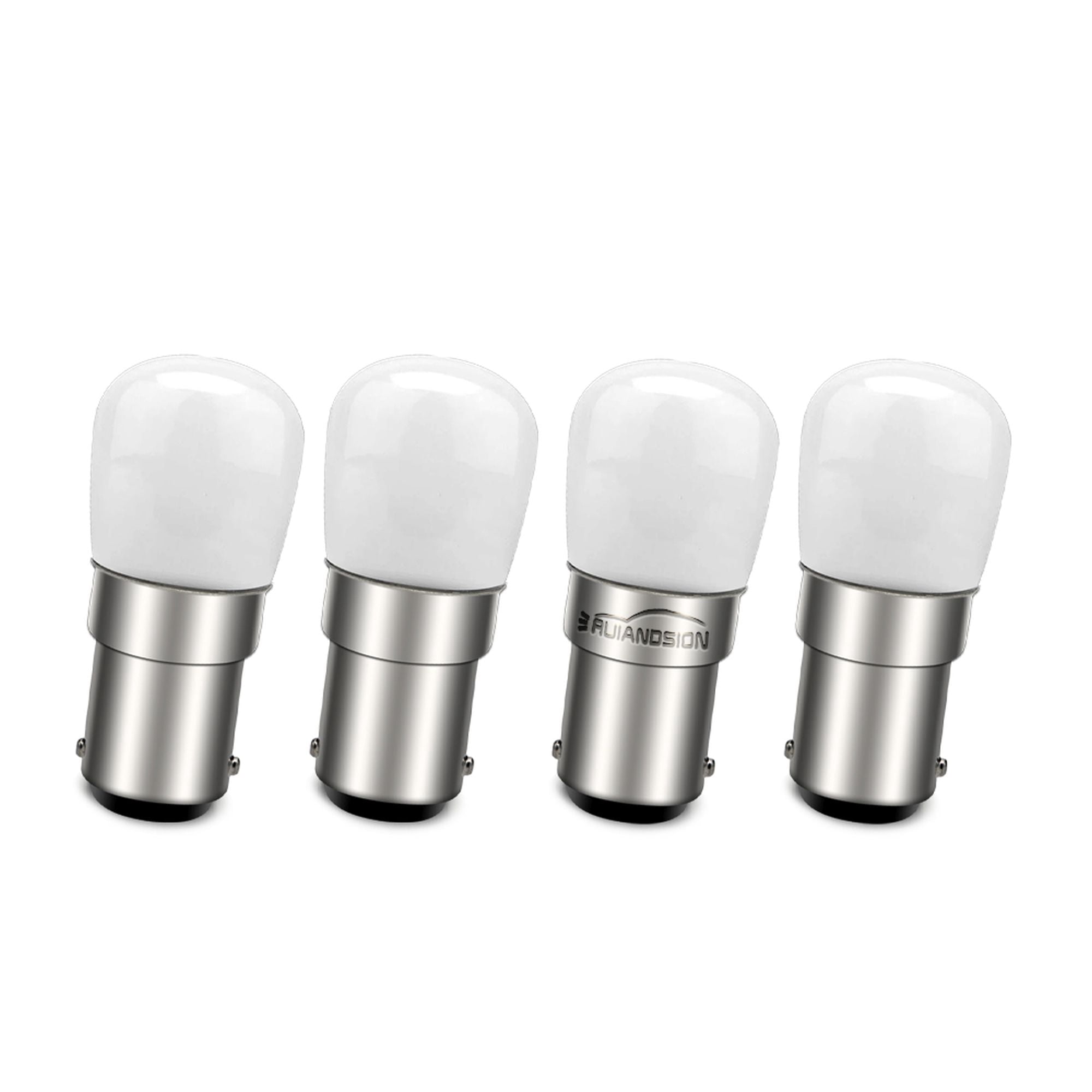 Ruiandsion BA15D LED Bulbs, 85-265V(110V 120V 220V) 150LM 3000K Warm White, for Home Indoor Lighting, 4-Pack