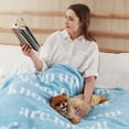 thumbnail image 5 of Cozy Comfort Get Well Gifts for Women - After Surgery Blanket with Inspirational Words Sympathy Gift for Elderly Adults Hug Soft Fleece Healing Blanket Blue 50x60 inch, 5 of 6