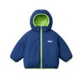 thumbnail image 2 of Xdegoge Kids Boys Hooded Puffer Jacket Lightweight Zip Up Winter Warm Coat Soft Warm Cold Weather Padded Outerwear Blue Size 12-13, 2 of 9