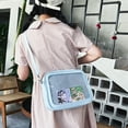 thumbnail image 3 of PU Leather Ita Bag with Clear PVC Crossbody Bags JK Japanese Style Cute Shoulder Handbag for Women Girls, 3 of 19