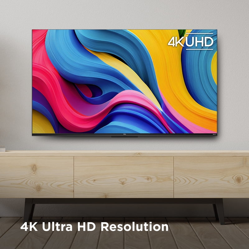 TCL 85” Class S4 (85S410R) 4K UHD HDR LED Smart TV with Roku TV feature detail
