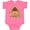 Hot Pink, variant on Inktastic Gingerbread House Christmas Boys or Girls Baby Bodysuit