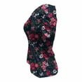 thumbnail image 3 of Blusa George Talla EG Manga Corta Floreada Marino, 3 of 4