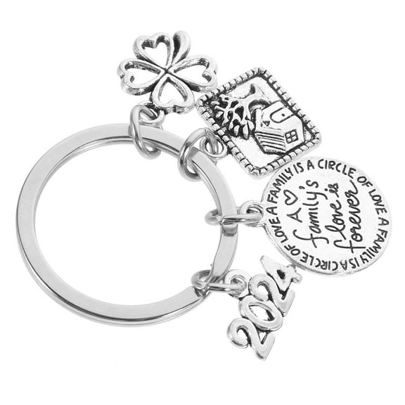 SWETRACE Silver Tone 1Pack House Shaped Keychain Pendant for Bag Charm and Wallet Chain Use by Men