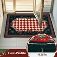 thumbnail image 3 of BLEUM CADE Christmas Area Rugs 2x3 Door Mat, Red Checkered Non Slip Washable Entryway Rug Outdoor Indoor Welcome Mat for Entrance, 3 of 8