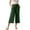 X350-Army Green, variant on Women's Cotton Linen Summer Palazzo Capri Pants Flowy Wide Leg Beach Trousers with Pockets