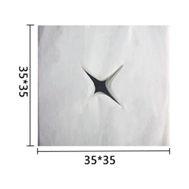 Housse de Trou, Couverture de Table de Lit Spa Jetable Feuille un Coussin de Feuille Blanc Coussin de Spa Table de Couverture de Coussin de Spa Table de Beauté Salon Coussin de Table Couverture de Table Coussin de Table Jetable Lit Utilisation Libre