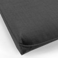 thumbnail image 3 of Jordan Manufacturing 44" x 21" Rave Graphite Gray Solid Rectangular Outdoor Chair Cushion with Ties, Welt and Hanger Loop, 3 of 10