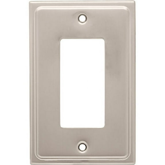 Franklin Brass Country Fair Single Decorator Wall Plate in Satin Nickel
