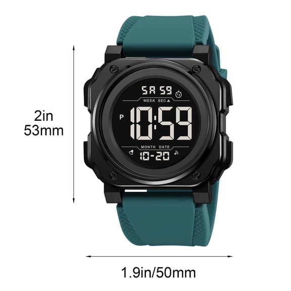 All-Round Multifunctional Waterproof Electronic Watch, Clear Digital Display with Luminous Function, Ideal for Daily Use and Outdoor Activities, Perfect for All Ages