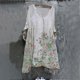 thumbnail image 1 of ICHUANYI Clearance Women Fashion Plus Size Vintage Holiday Floral 3/4 Sleeve Vintage Dresses(White, XL) ICHUANYI WER2023081206130, 1 of 5