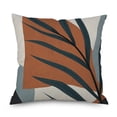 thumbnail image 1 of Ins Wind Linen Pillowcase Simple Creative Cushion Abstract Leaf Pillow Square Cushion Cover 5, 1 of 5