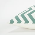 thumbnail image 3 of Rizzy Home Chevron 18" x 18" Down Filled Pillow with Cotton Cover-Teal/Ivory, 3 of 5