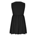 thumbnail image 6 of Miluxas Girls Summer Dress Short Sleeve Casual T Shirt Dresses Flowy Beach Sundresses Black 4-5 Years, 6 of 6