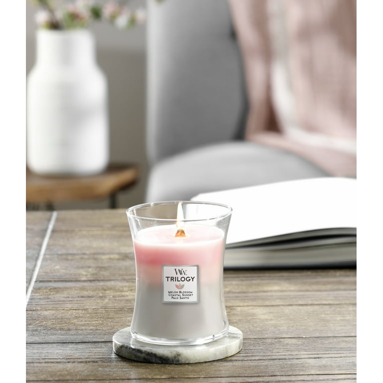 WoodWick Warm Woods- Medium Hourglass candle