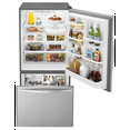 thumbnail image 2 of Whirlpool Wrb329dmb 30" 19 Cu. Ft. Bottom Mount Refrigerator - Stainless Steel, 2 of 4