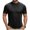 Black, variant on Mens Cycling Jersey Cycling Shirt Short Sleeve Bike Riding Shirt, 1/4 Zip Moisture Wicking Mock Neck Top, for Mountain Biking Track Training, Solid Color Quick Dry Activewear Tee