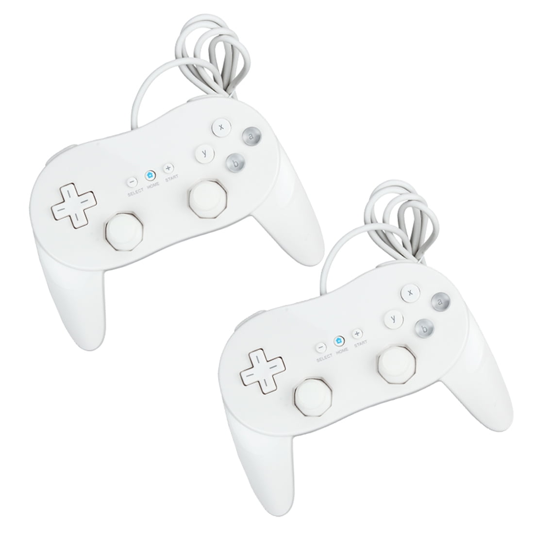 2Pcs Classic Wired Joystick Gamepad Controller PRO for Nintendo Wii
