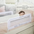 thumbnail image 4 of Dream On Me Adjustable Mesh Bed Rail in White, Two Height Levels, Breathable & Durable Fabric, Lightweight and Portable Bed Rail for Toddlers, 4 of 7