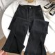 thumbnail image 4 of Pantalones vaqueros acampanados divididos para mujer, pantalones de corte de bota de cintura alta, estilo coreano, moda femenina, primavera y verano, 4 of 4