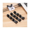 thumbnail image 2 of 20Pcs Self-Adhesive Network Charge Cable Clip Wire Organizer Fixer Holder Clamp-White Big, 2 of 5