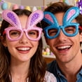 thumbnail image 4 of Easter Party Accessory Glitter Bunny Ear Glasses Rabbit Chick Glasses Eyeframe Easter Party Photo Prop for Women Spring Party Decoration Gift for Children, 4 of 9