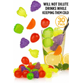 thumbnail image 6 of 30-Pack Assorted Fruit-Shaped Reusable Ice Cubes – BPA-Free Plastic – Multicolor, 6 of 6