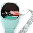 thumbnail image 3 of Bolsa De Pecho Bolso de pecho para mujer, bolso cruzado de moda de cuero PU, riñonera, riñonera (verde) Ehuebsd Para Estrenar, 3 of 9