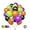 Black Oange Purple Green, variant on Halloween Balloons Set, 65Pcs 12Inch Black Orange Purple Green Balloons Kit, Black and Orange Latex Balloons for Birthday Wedding Halloween Party Decorations