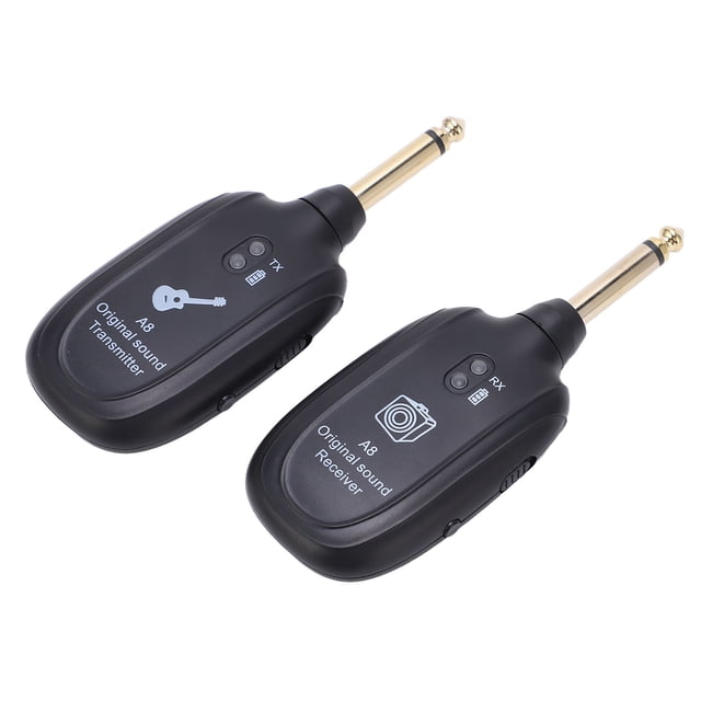 Receptor de Transmisor de Guitarras, Retraso de 4 MS de PlásTico de Guitarra Inalámbrica de Metal de Metal Transmisión Uhf ParaCar