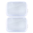 thumbnail image 2 of Transparent Cosmetics Bag Zippered Toiletry Pouch Clear Portable Bathroom Waterproof Makeup Bag, 2 of 10