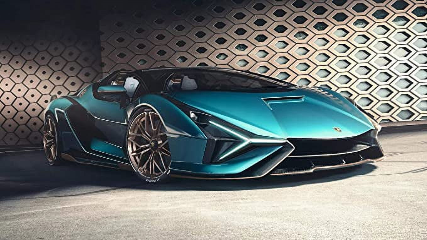 Iconic Arts Lamborghini Huracan STO 2021 42'' x 24'' Poster