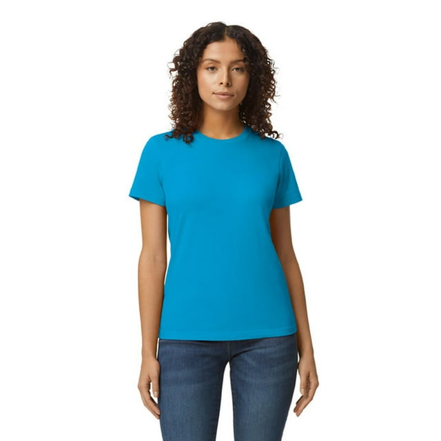 Gildan G650L Ladies' Softstyle Midweight Ladies' T-Shirt - SAPPHIRE - S