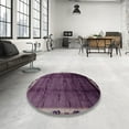 thumbnail image 3 of Ahgly Company Indoor Square Abstract Plum Purple Abstract Area Rugs, 8' Square, 3 of 6