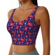thumbnail image 2 of Fotbe Cute Crabs Sujetador Deportivo Largo sin Aros para Mujer con Almohadillas y Soporte Medio, Transpirable y Absorbente, Camiseta Tipo Chaleco o Tank Top-XX-Large, 2 of 8