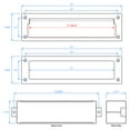 thumbnail image 5 of Nuk3y Solid Brass Mail Slot with Sleeve (Matte Black 13"" x 3.625""), 5 of 5