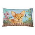 thumbnail image 1 of Carolines Treasures CK1284PW1216 Toy Terrier Spring Canvas Fabric Decorative Pillow, 1 of 3
