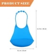 thumbnail image 2 of NUOLUX Bibs Bib Adult Silicone Feeding Waterproof Clothing Protectors Food Baby Elderly Adults Catcher Mealtime Protector, 2 of 6