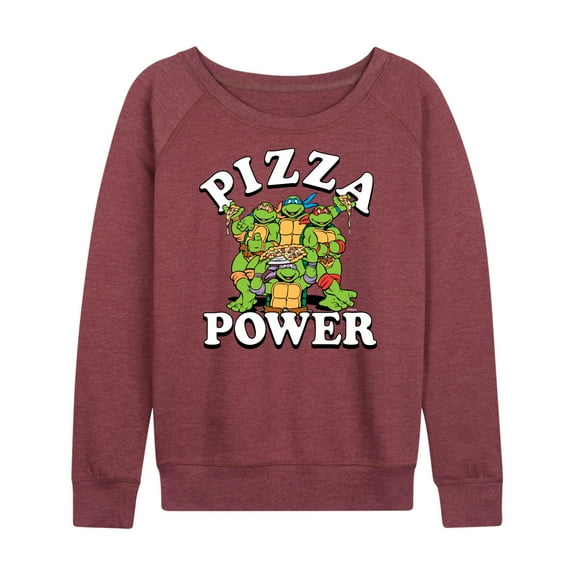 Teenage Mutant Ninja Turtles - Pizza Power - Women's Lightweight French Terry Long Sleeve Shirt
