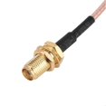 thumbnail image 4 of SMA Female to MMCX Male Right Angle RF Coaxial Extension Cable RG316 25cm, 4 of 4
