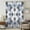 White, Slate Blue,, variant on Vintage Morocco Sheer Curtains 45 Inches Long, Traditional Middle Century Rhombus Pattern Light Filering Curtains, Breathable Simi Curtain Privacy Drapes for Kitchen Bathroom Small Window Treatment
