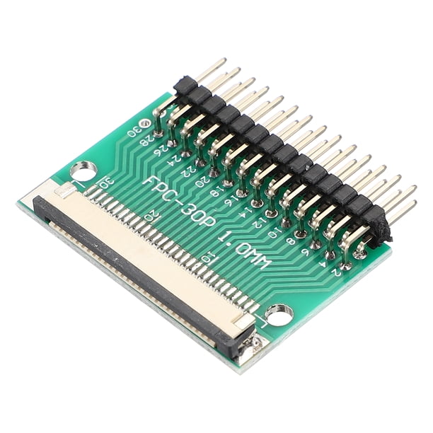 Placa de conector FFC FPC Uxcell de 28 pines, adaptador de pines doblados de doble fila de 1 mm a 2.54 mm, placa convertidora PCB para TV LCD, cámara digital, laptop
