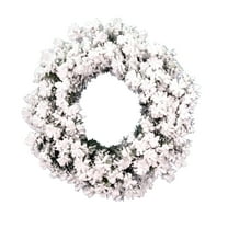 Vickerman 48" Flocked Alaskan Pine Artificial Christmas Wreath, Unlit