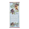 thumbnail image 2 of Dual-Sided 2 Year Scroll Calendar, Birds Houses Design – Ideal for Small Spaces - Bamboo-Like Paper, 12 ½ in. by 33 in, 2 of 4