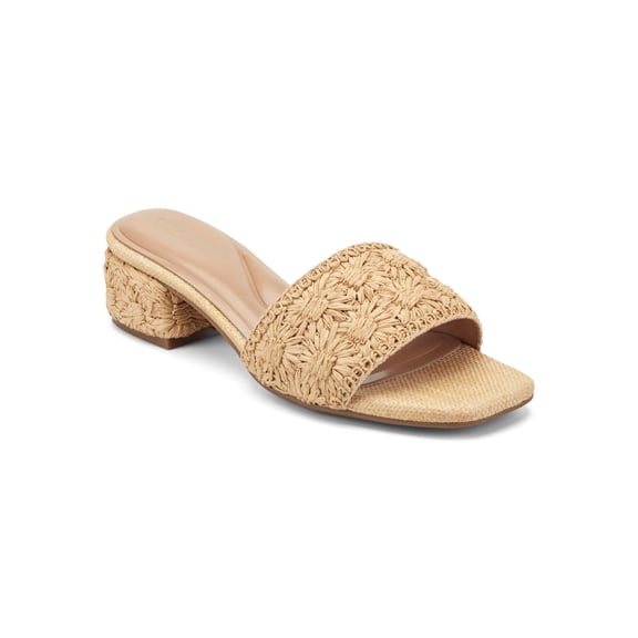 Easy Spirit Women's Rosario Raffia Block Heel Sandal