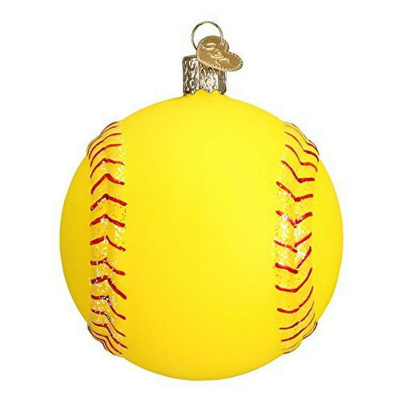 Old World Christmas 2020 Christmas Ornament Softball Glass Blown Ornament for Christmas Tree